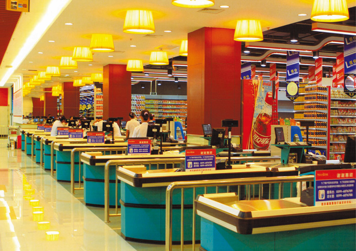 宿遷市賢元金屬制品有限公司,超市收銀臺(tái),電動(dòng)收銀臺(tái),平臺(tái)架,
